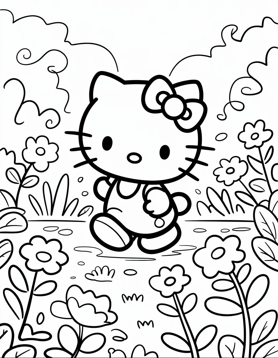 Foggy Morning Hello Kitty